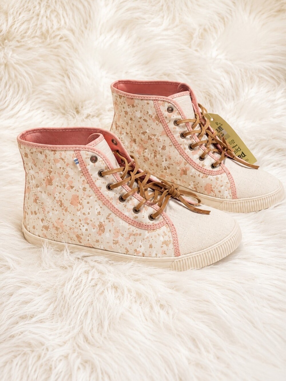 TOMS Camarillo Ortholite Floral High Top Sneakers - Picture 8 of 15